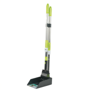 Metal Tray & Rake Telescopic Pet Waste Scooper